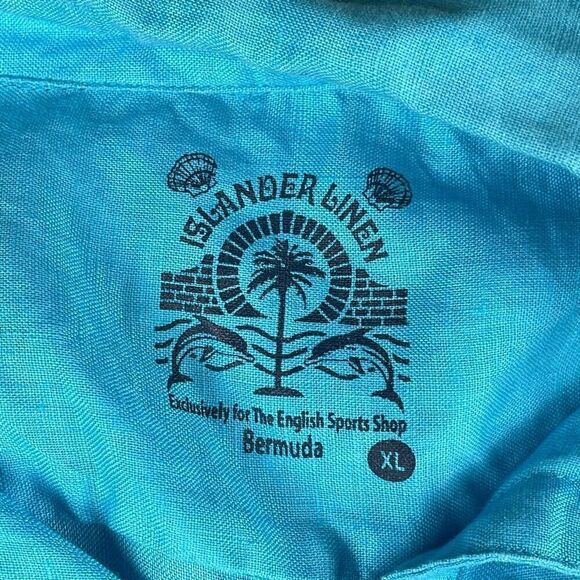 Islander Linen Blue Longline Vest Button Down Tunic - Women’s XL - Picture 6 of 7